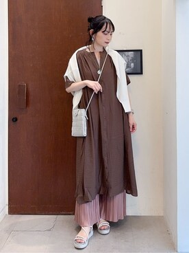 「DRESKIP（ドレスキップ）のアイテム」を使った、Hiromiさん（レディース・164cm）の春コーディネート
