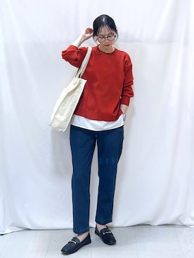 「アイテム（サングラス）」を使った、Hiromiさん（レディース・164cm）の秋コーディネート