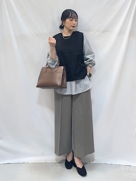 「SHOO・LA・RUE（シューラルー）のアイテム（その他パンツ）」を使った、Hiromiさん（レディース・164cm）の秋コーディネート