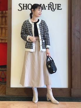 「DRESKIP（ドレスキップ）のアイテム（ブーツ）」を使った、Hiromiさん（レディース・164cm）の冬コーディネート