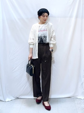 「アイテム（その他シューズ）」を使った、Hiromiさん（レディース・164cm）の秋コーディネート