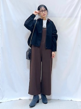 「SHOO・LA・RUE（シューラルー）のアイテム（ブーツ）」を使った、Hiromiさん（レディース・164cm）の秋コーディネート