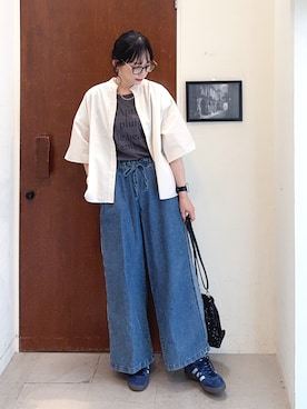 「アイテム（バッグ）」を使った、Hiromiさん（レディース・164cm・40代）の夏コーディネート