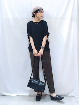 「アイテム（その他シューズ）」を使った、Hiromiさん（レディース・164cm）の秋コーディネート