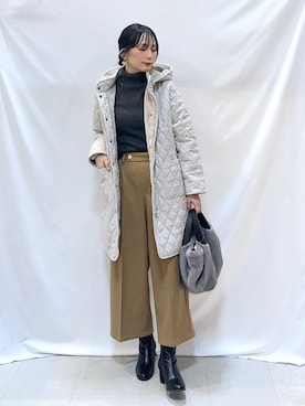 「アイテム（その他アウター）」を使った、Hiromiさん（レディース・164cm）の秋コーディネート