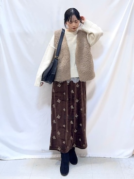 Hiromiさん(レディース・164cm)の冬コーディネート