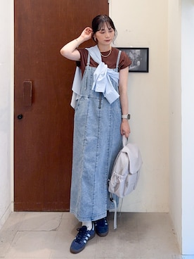 「アイテム（ワンピース）」を使った、Hiromiさん（レディース・164cm・40代）の夏コーディネート