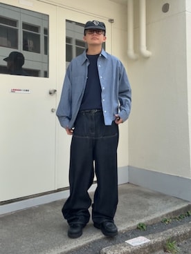 「アイテム（トップス）」を使った、kento fujiwara さん（メンズ・165cm）の夏コーディネート