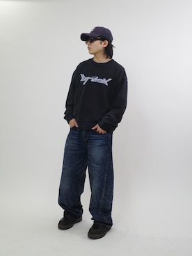 「Sourcream（サワークリーム）のアイテム」を使った、kento fujiwara さん（メンズ・166cm）の冬コーディネート