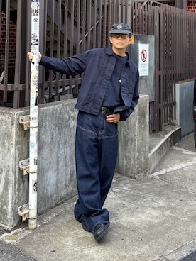「アイテム（その他アウター）」を使った、kento fujiwara さん（メンズ・165cm）の秋コーディネート
