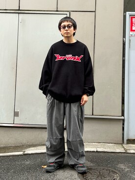 「アイテム（カーゴパンツ）」を使った、kento fujiwara さん（メンズ・166cm・20代）の夏コーディネート