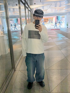 「Sourcream（サワークリーム）のアイテム」を使った、kento さん（メンズ・165cm）の春コーディネート