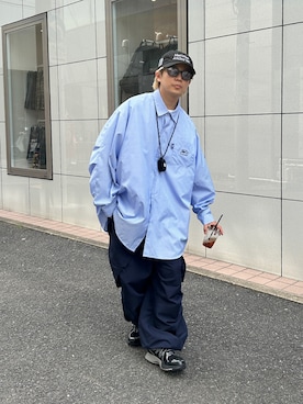 「アイテム（カーゴパンツ）」を使った、kento fujiwara さん（メンズ・166cm・20代）の春コーディネート