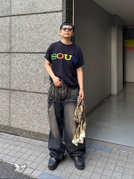 「Sourcream（サワークリーム）のアイテム」を使った、kento fujiwara さん（骨格ストレート・メンズ・165cm）の夏コーディネート
