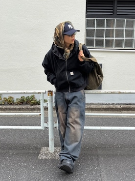 「アイテム（パンツ）」を使った、kento fujiwara さん（メンズ・165cm）の秋コーディネート