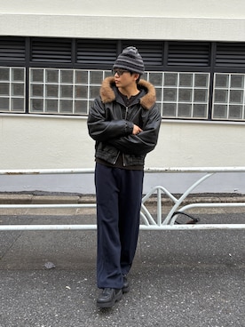 「アイテム（Tシャツ/カットソー）」を使った、kento fujiwara さん（メンズ・165cm）の秋コーディネート