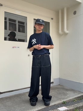 「アイテム（トップス）」を使った、kento fujiwara さん（メンズ・165cm）の夏コーディネート