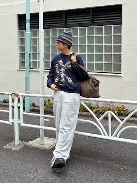 「アイテム（パンツ）」を使った、kento fujiwara さん（メンズ・165cm）の秋コーディネート