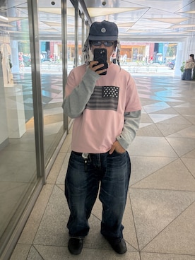 「Sourcream（サワークリーム）のアイテム」を使った、kento さん（メンズ・165cm）の春コーディネート