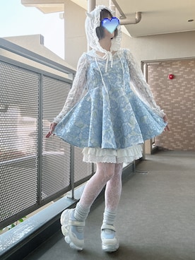 「Candy Stripper（キャンディストリッパー）のアイテム（トップス）」を使った、ぽんさん（レディース・149cm）の春コーディネート