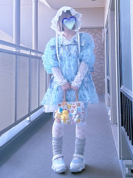 「Candy Stripper（キャンディストリッパー）のアイテム」を使った、ぽんさん（レディース・149cm）の春コーディネート