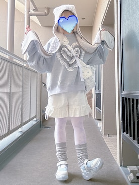 「Candy Stripper（キャンディストリッパー）のアイテム」を使った、ぽんさん（レディース・149cm）の冬コーディネート