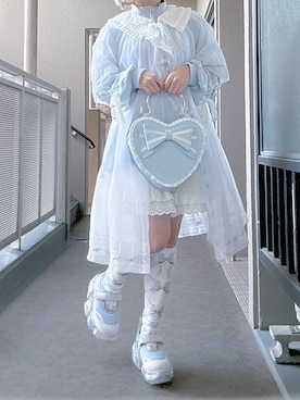 「アイテム（レッグウェア）」を使った、ぽんさん（レディース・149cm）の秋コーディネート