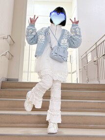 merry jenny　メリージェニー　ハーフチュールZIPスウェット　セット メリージェニー merry jenny チュールハーフZIPスウェット