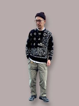 「アイテム（アクセサリー）」を使った、foregさん（メンズ・175cm）の秋コーディネート