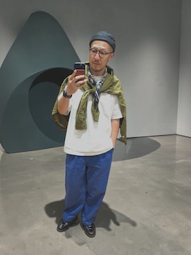 「Dr. Martens（ドクターマーチン）のアイテム（シューズ）」を使った、foreg.lcrsさん（メンズ・175cm）の秋コーディネート