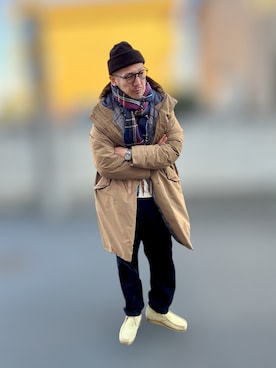 「アイテム（腕時計）」を使った、foregさん（メンズ・175cm）の冬コーディネート