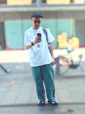 「Dickies（ディッキーズ）のアイテム」を使った、foreg.lcrsさん（メンズ・175cm）の夏コーディネート