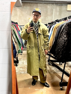 「アイテム（キャップ）」を使った、foregさん（メンズ・175cm）の秋コーディネート