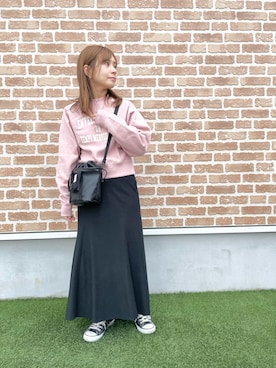 「RAY CASSIN（レイカズン）のアイテム（スウェット）」を使った、yukari.sさん（レディース・153cm）の冬コーディネート