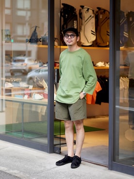 「アイテム（キャップ）」を使った、matsu_no_motoさん（メンズ・176cm・40代）の夏コーディネート