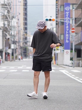 「NIKE SB（ナイキエスビー）のアイテム（キャップ）」を使った、labo_matsuさん（メンズ・176cm）の夏コーディネート