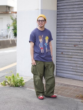 「few.（フュー）のアイテム」を使った、labo_matsuさん（メンズ・176cm）の夏コーディネート