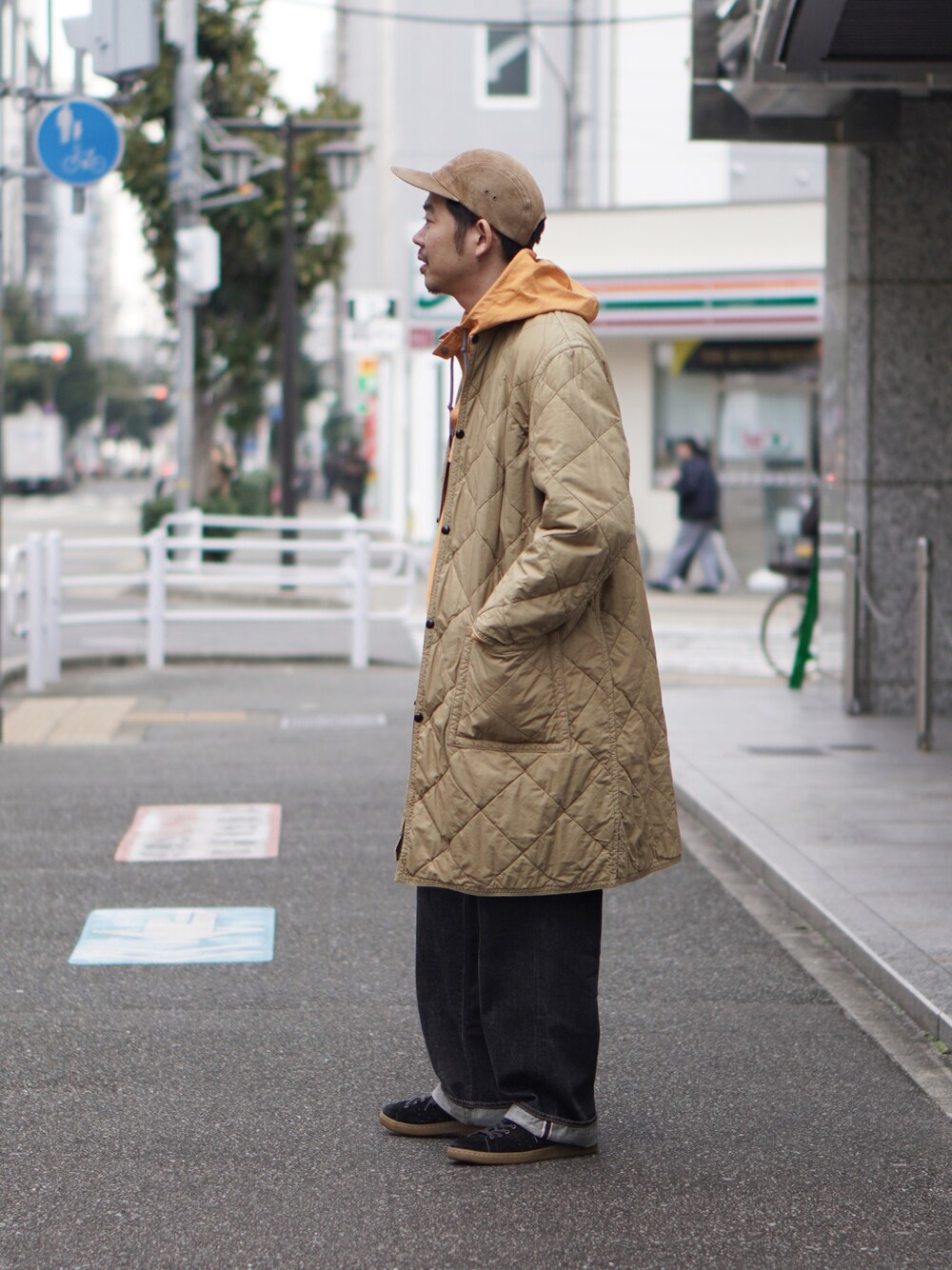 ノーカラーコート orslow オアスロウ ノーカラージャケット ウール