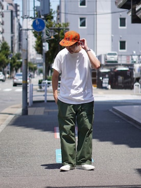 「BEAMS PLUS（ビームスプラス）のアイテム」を使った、labo_matsuさん（メンズ・176cm）の夏コーディネート