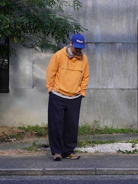 「アイテム（ナイロンジャケット）」を使った、matsu_no_motoさん（メンズ・176cm・40代）の秋コーディネート