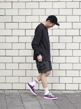 「ROSTER SOX（ロスターソックス）のアイテム（レッグウェア）」を使った、matsu_no_motoさん（メンズ・176cm）の秋コーディネート