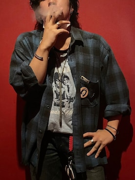 「TAKAHIROMIYASHITATheSoloIst.（タカヒロミヤシタザソロイスト）のアイテム（アクセサリー）」を使った、KENさん（メンズ・169cm）の夏コーディネート