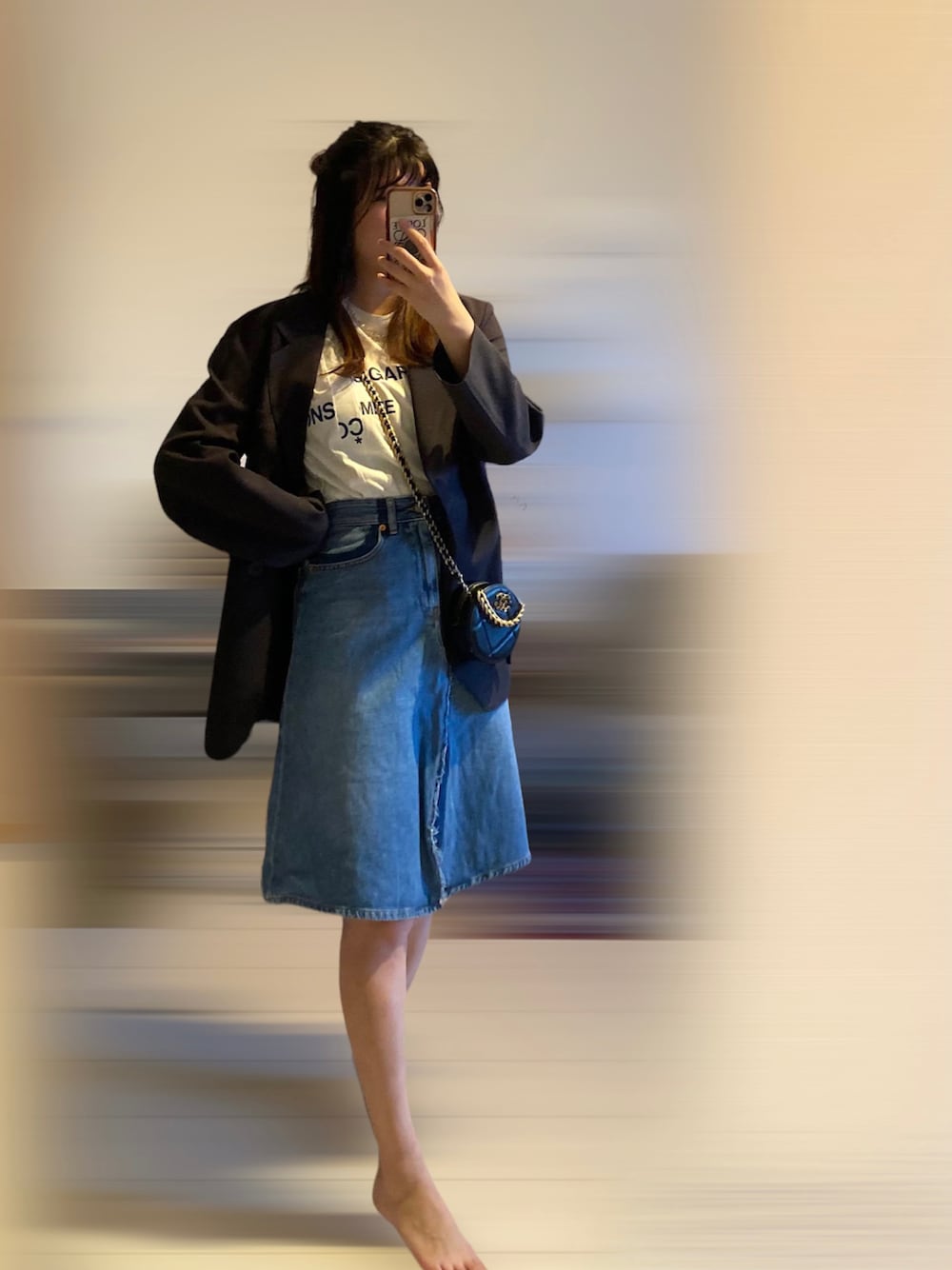 MM6 Maison Margielaのデニムスカートを使った人気ファッション