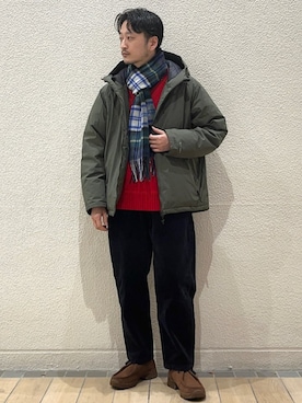 「SHIPS any（シップス エニィ）のアイテム（ダウンジャケット/コート）」を使った、飯野さん（メンズ・170cm）の秋コーディネート