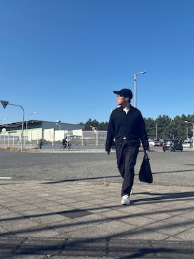 「アイテム（スラックス）」を使った、とくさんさん（メンズ・168cm・30代）の秋コーディネート