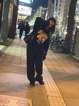 「アイテム（スウェット）」を使った、ねねねさん（レディース・157cm・20代）の春コーディネート