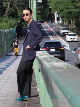 「アイテム（メガネ）」を使った、koki wakiyamaさん（メンズ・168cm）の秋コーディネート