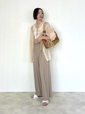「CLANE（クラネ）のアイテム」を使った、AYAさん（骨格ウェーブ・レディース・162cm）の秋コーディネート
