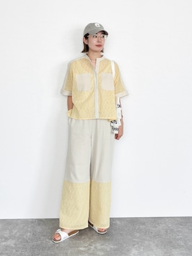 「SIPULI（シプリ）のアイテム」を使った、AYAさん（骨格ウェーブ・レディース・162cm）の夏コーディネート
