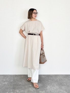 「SIPULI（シプリ）のアイテム」を使った、AYAさん（骨格ウェーブ・レディース・162cm）の夏コーディネート